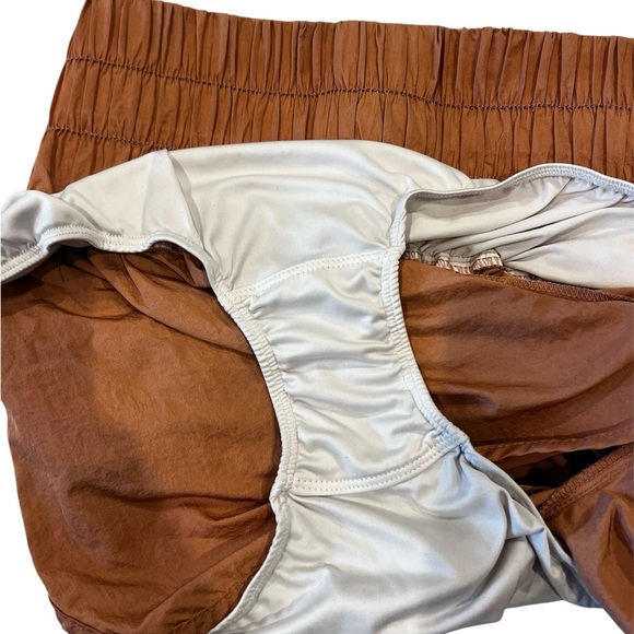 Free People Movement High-Waist Athletic Short-Size Small Pink Orange Color - Picture 3 of 5